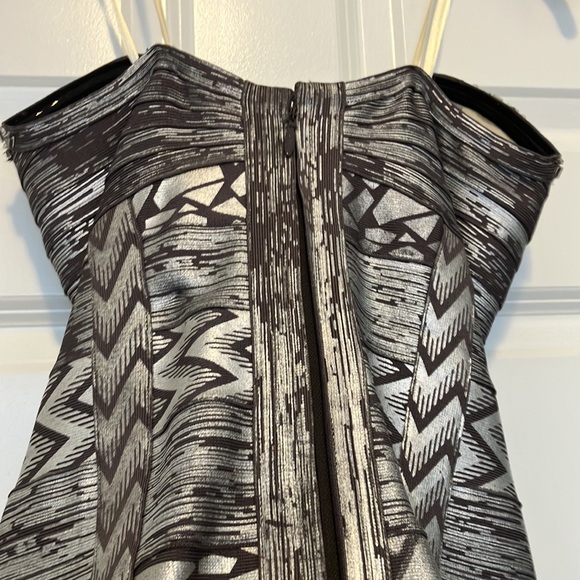 Morilee by Madeline Gardner Beaded Cocktail Dress Geometric Sequin Bodycon S - Picture 5 of 14